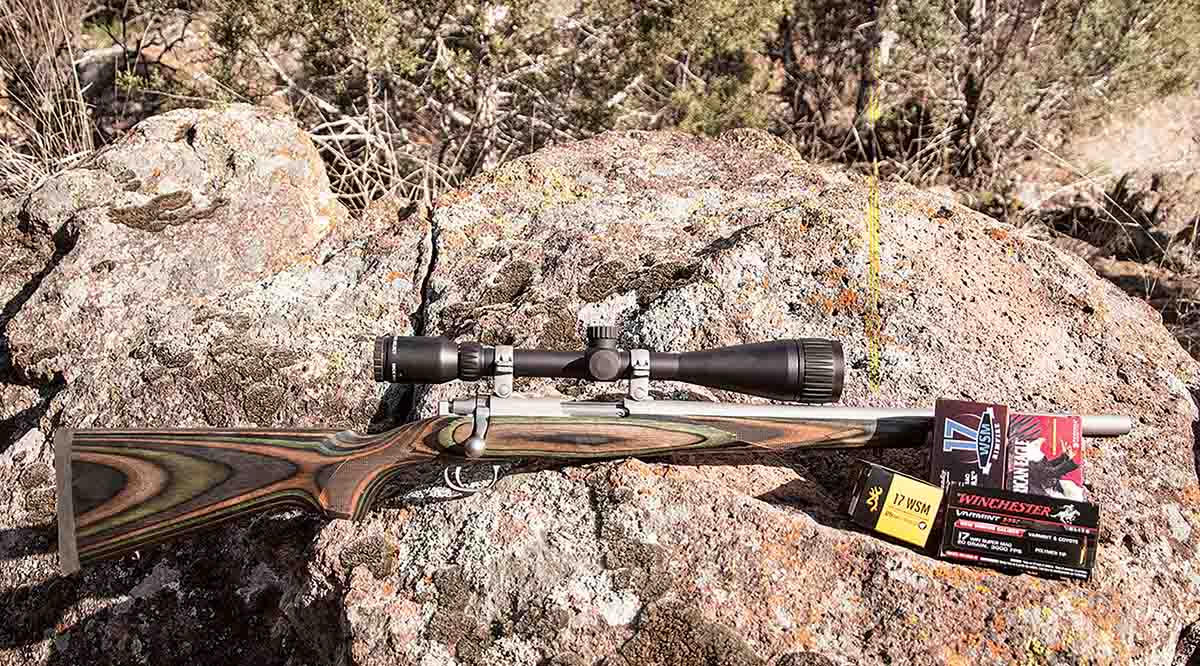 The newest .17 WSM bolt-action rifle is a Ruger 77/17 with an 18.5-inch heavy barrel.